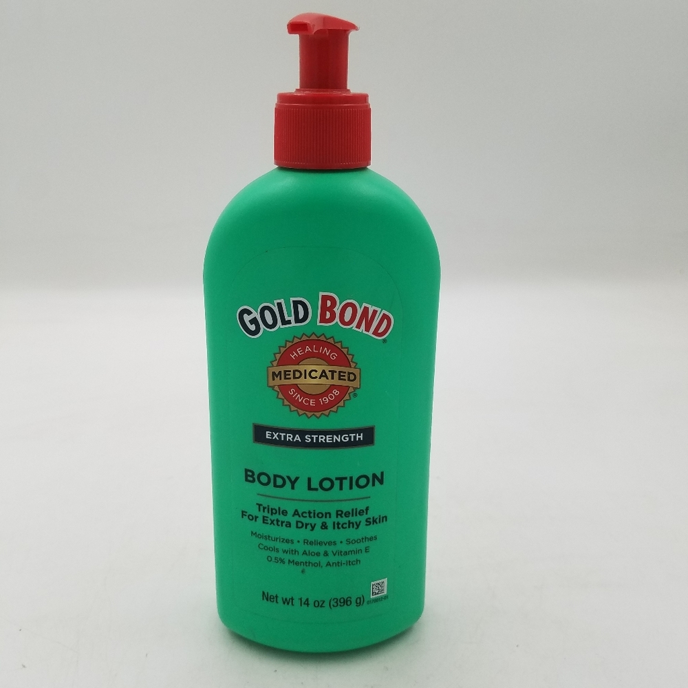 Gold Bond healing medicated Extra Strength body lotion.